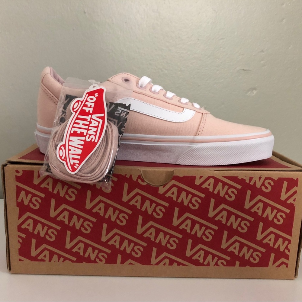 NEW Pink Canvas Vans Size 6